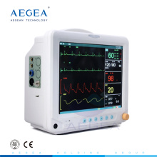 Battery hospital heart rate icu cardiac equipment 12.1" TFT LED screen medical ambulance multiparameter patient monitor price
multiparameter patient monitor